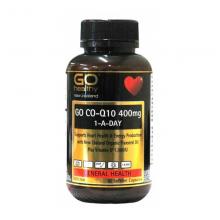 Go Healthy高之源高含量辅酶CO-Q10 400mg 60粒（运输途中的物理变化，融化、断裂、变形、结冰等情况，不予理赔）