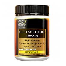 Go healthy Flaxseed Oil Organic 1500mg 210s 亚麻籽油胶囊