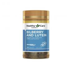 Healthy Care Bilberry Lutein 蓝莓叶黄素护眼胶囊 120粒 护眼明目 保护视力（运输途中的物理变化，融化、断裂、变形、结冰等情况，不予理赔）