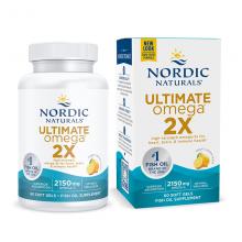 Nordic Natural 挪威小鱼 双倍深海鱼油软胶囊 无腥味柠檬口味 2150mg  60粒（运输途中的物理变化，融化、断裂、变形、结冰等情况，不予理赔）