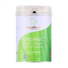 AwaRua 小绿牛阿瓦鲁有机a2全脂奶粉 830g