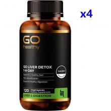 【4瓶包邮价】Go Healthy 高之源护肝排毒胶囊 120粒 *4瓶