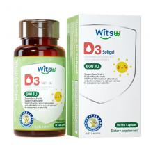 Witsbb健敏思 婴幼儿童维生素d3胶囊vd 600iu 60粒 （运输途中的物理变化，融化、断裂...